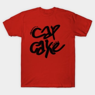 CAPCAKE GRAFFITI text art T-Shirt